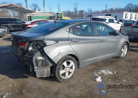 2012 Hyundai Elantra Gls z USA, uszkodzony, nr VIN 5NPDH4AE5CH151323